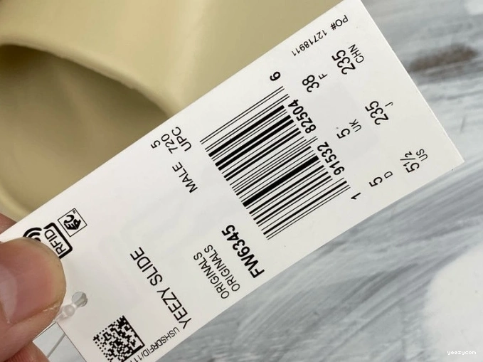 Adidas FW6345 Bone Yeezy Slide 0707